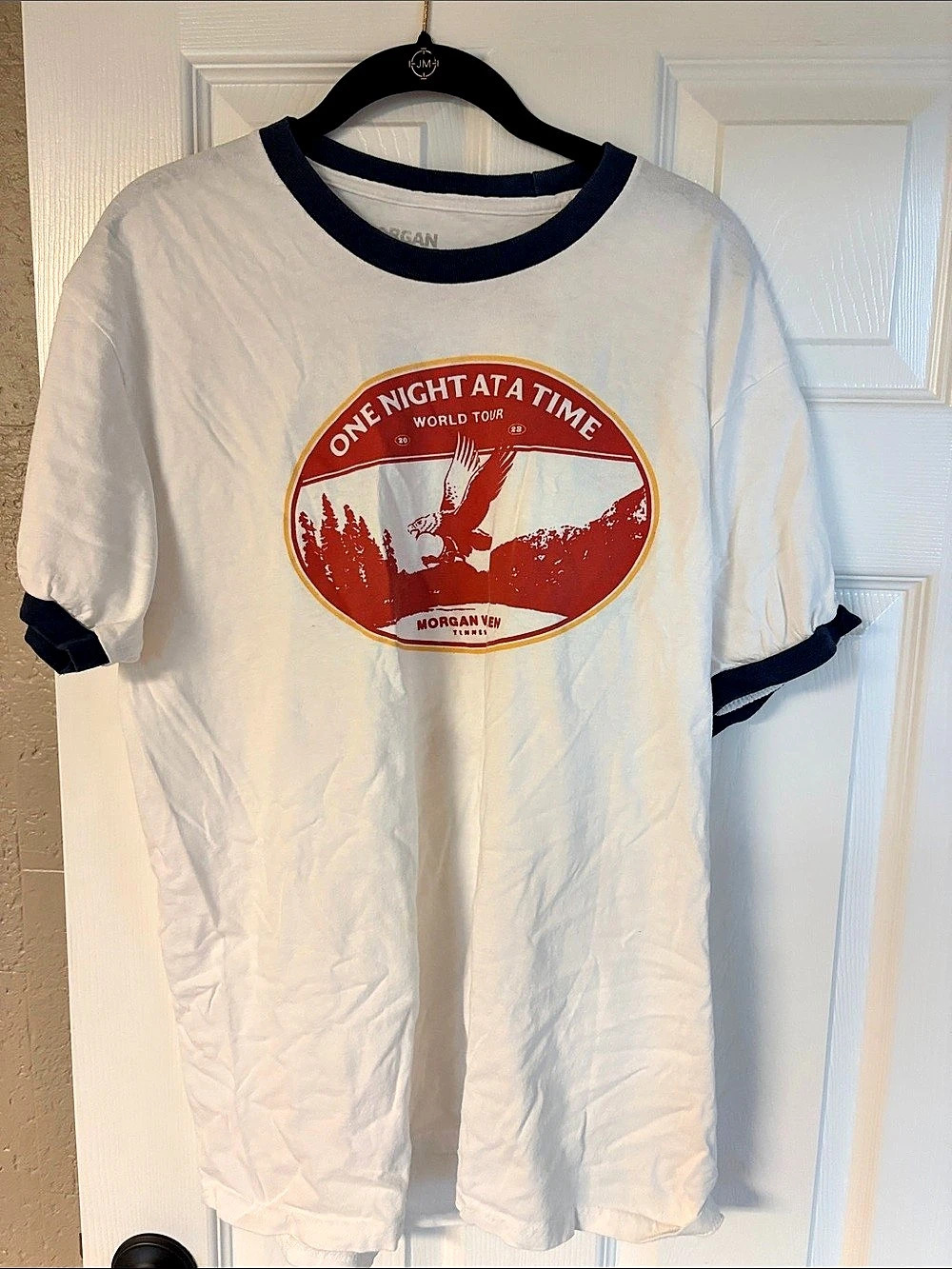 Morgan Wallen One Night At A Time World Tour Ringer T-Shirt Ringer Tee Large
